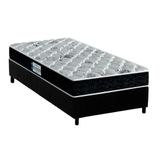 Cama Box Solteiro Colchao Ortopedico Probel D45 Ep Anatomico Prodormir Advanced Tech2000 Base Crc Suede Black 88x188