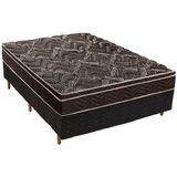 Cama Box Casal Colchao Espuma Paropas D28 Ep Pasquale Base Crc Fantasy Black 138x188