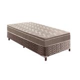 Cama Box Solteiro Colchao Espuma D33 Paropas Ep Confort Ultra Firme Base Crc Rustico Brown 88x188