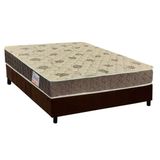 Cama Box Casal Colchao Espuma Orthoflex D33 Ep Matera Base Crc Suede Brown 138x188