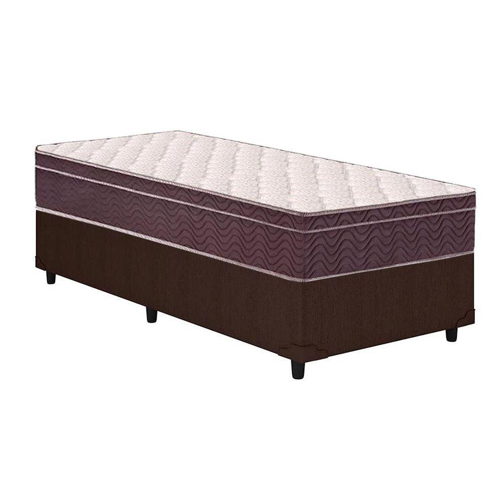 Cama Box Solteiro Colchao Ortopedico Ortobom D28 Ep Airtech 60 Base Crc Linhao Brown 88x188