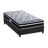 Cama Box Solteiro Colchao Espuma D33 Probel Ep Anatomico Advanced Tech1500 Plus Base Crc Suede Gray 88x188