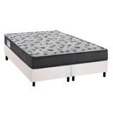 Cama Box Queen Colchao Ortopedico Ortobom D33 Ep Fort Tech Iso 100 Base Crc Courano White 158x198
