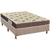 Cama Box Casal Colchao Ortopedico Orthoflex D33 Ep Matera Base Crc Suede Clean 138x188