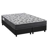 Cama Box Queen Colchao Ortopedico Ortobom D33 Ep Iso 100 Ultra Firme Base Crc Suede Gray 158x198