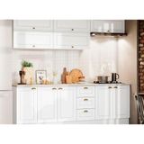 Cozinha Modulada Henn Americana 11 Pecas 5 Aereos 3 Balcoes 3 Tampos 1 P Cooktop Cz265 Branco