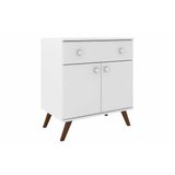 Buffet De Sala Jantar Rt3021 2 Portas E 1 Gaveta Branco Movelbento