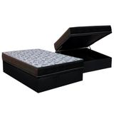 Cama Box Bau Casal Colchao Espuma D33 Ortobom Ep Iso 100 Ultra Firme Base Crc Courano Black 138x188