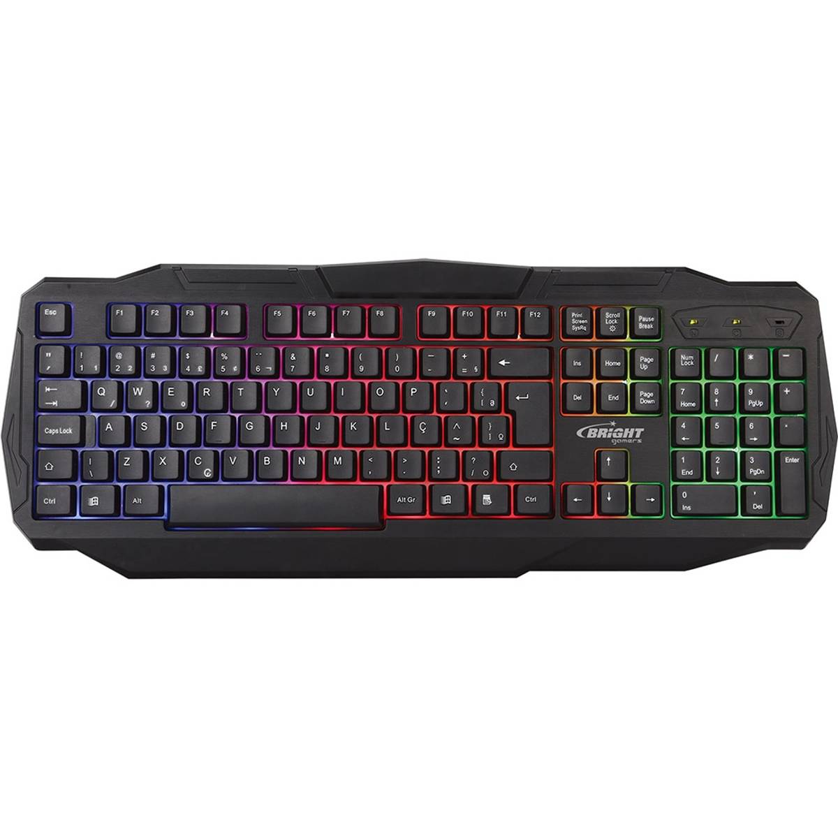 Teclado Gamer Luminoso LED, USB, 0464, Bright