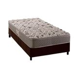 Cama Box Solteiro Colchao Espuma Herval Ag65 Fort Base Crc Suede Brown 88x188