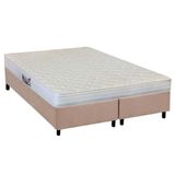 Cama Box Queen Colchao Ortopedico Herval Ag65 Frontier Base Crc Suede Clean 158x198