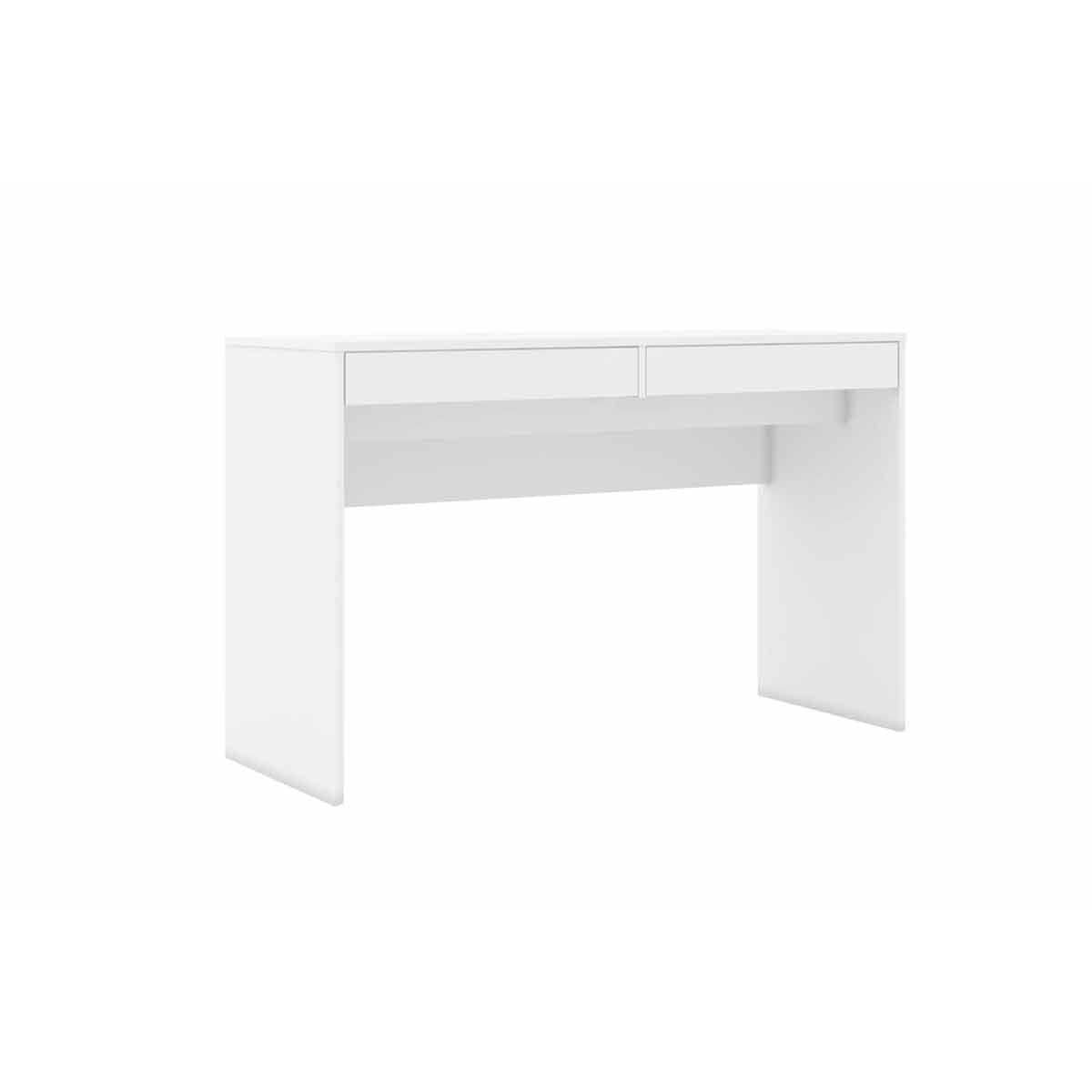 Mesa Notebook Escritorio Msm439 C 2 Gavetas Branco Movelbento