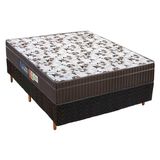 Cama Box Casal Colchao Espuma Polar D28 Ep Orthoface Base Crc Rustico Black 138x188