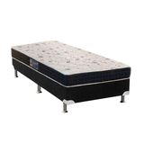 Cama Box Solteiro Colchao Espuma Anjos D28 Ag65 Pantanal Thierry Base Crc Suede Black 88x188