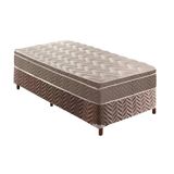 Cama Box Solteiro Colchao Espuma Paropas D33 Ep Confort Ultra Firme Base Crc Rustico Brown 88x188