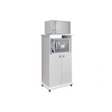 Multiuso De Cozinha Balcao Am1010 C 2 Portas E Nicho P Microondas Branco Movelbento