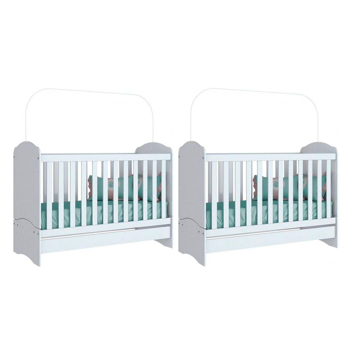 Berco Infantil Bala De Menta 3 Em 1 2 Un Branco Henn