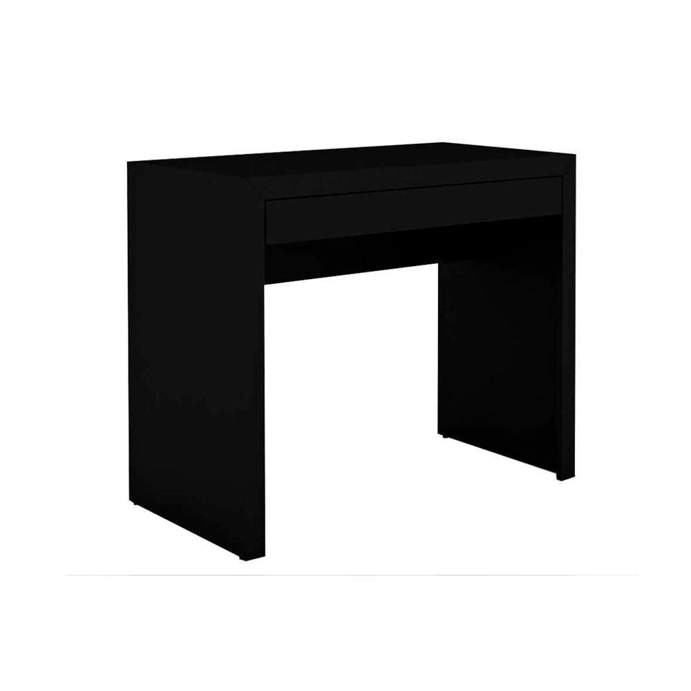 Mesa De Computador Solteiro Me4107 C 1 Gaveta Preto Tecno Mobili