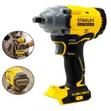 Chave De Impacto Bateria 20v 1/2&quot; Brush 370 Nm Sem Bateria E Sem Carregador Sbw920-b2 Stanley