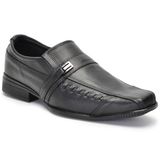 Sapato Social Couro Masculino Sola Borracha Fivela Conforto Preto 41