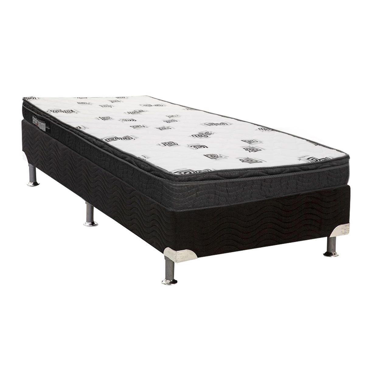 Conjunto Box: Colchão Ortobom D45 Light+Cama Solteiro 88