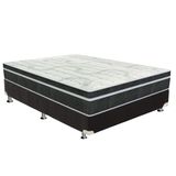 Colchão Orthoflex Bonnel Venezia Black+Cama Box Casal 138x188