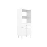 Paneleiro Tecno Mobili BL-3305 p/Microondas Branco