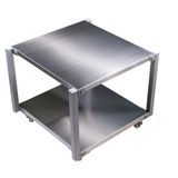 Mesa Suporte Em Inox Com Rodízio Para Câmara A Vácuo Bd520 R.baião Total Inox R.baião