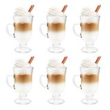 Jogo Com 6 Xícaras Cappuccino Compatível Com Nespresso 110ml