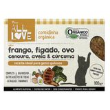 Comidinha Orgânica All Love Frango, Ovo, Brocólis, Aveia &amp; Cúrcuma Para Gatos - 900 G