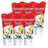 Kit Creme Dental Colgate Smiles Minions 100g com 6 unidades