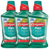 Kit Enxaguante Bucal Colgate Plax Fresh Mint 500ml Leve 500ml Pague 350ml com 3 unidades