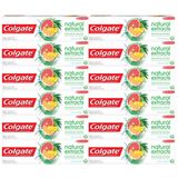 Kit Creme Dental Colgate Natural Extracts Reinforced Defense 90g com 12 unidades