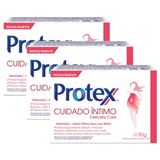 Kit Sabonete em Barra Íntimo Protex Delicate Care 85g com 3 unidades