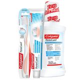 Kit Creme Dental Colgate PerioGard 90g + Solução Bucal S/ Álcool 250ml + Escova Dental