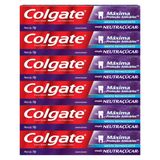 Kit C/ 6 Cremes Dental Colgate Máxima Proteção Anticáries mais Neutraçúcar 70g