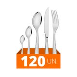 Faqueiro Laguna Com 120 Peças Luxo Totalmente Em Aço Inox Itop - Tramontina