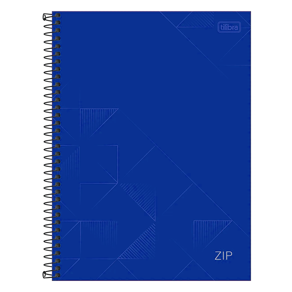 Caderno Espiral Capa Dura Univer 1 Matéria 80 Folhas  Zip Tilibra