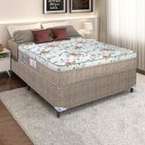 Cama Casal Box Colchão Espuma D45 Conjunto Ortopédico 138x188x53 Portobel