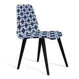 Cadeira Eames Palito Azul e Branco