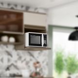 Armário Aéreo Organizador Micro-ondas 60 Cm 1 Nicho Cozinha Modulada Connect 100% Mdf Areia Duna