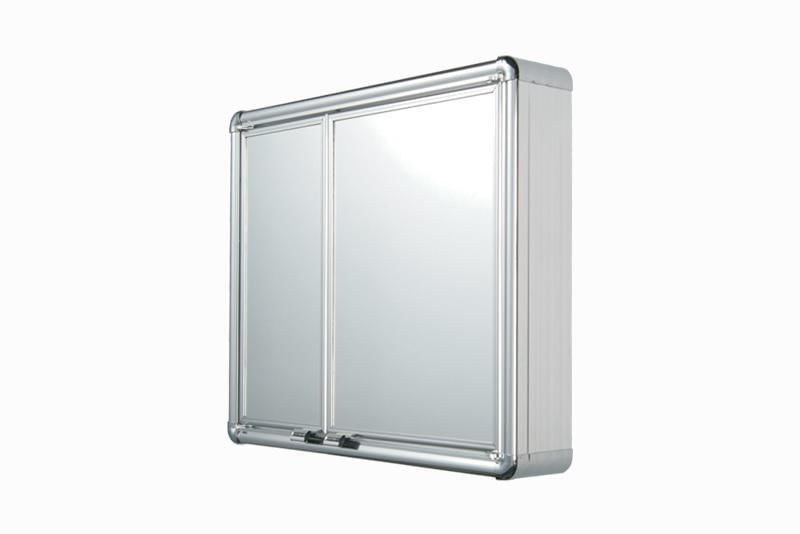 Armario Banheiro Astra Aluminio 54x45x11.5 Cm Lbp16/s