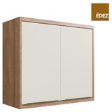 Aéreo Cozinha Modular 100% Mdf Édez Une, 2 Portas, Off White E Louro Freijó