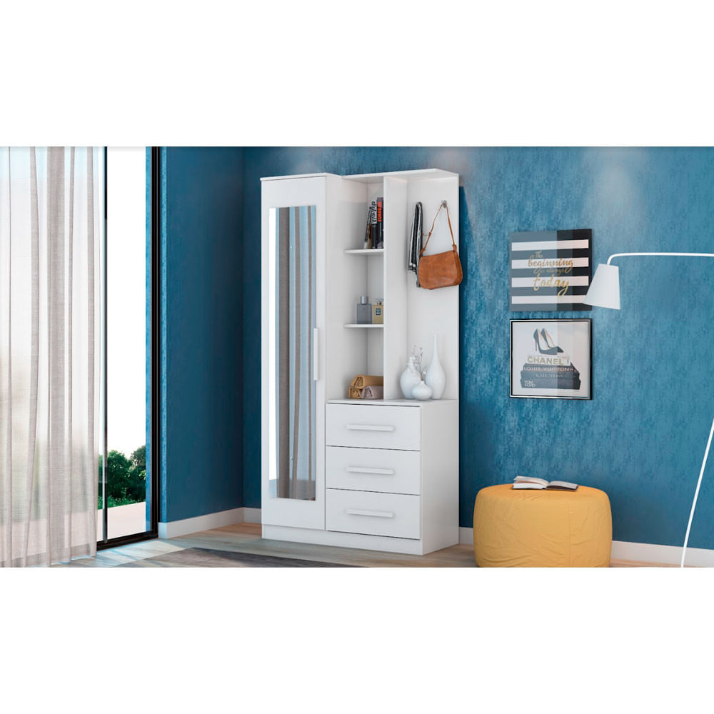 Armário Multiuso Cômoda 1 Porta Brisa Demobile