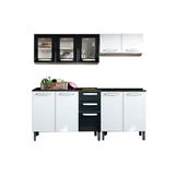 Cozinha Completa Bertolini 4 Peças CZ117 Branco/Preto