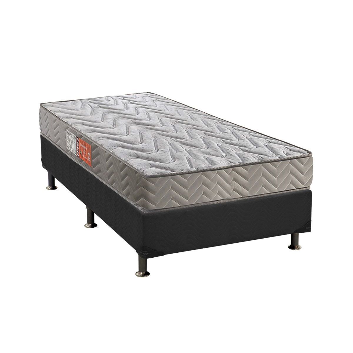 Conjunto Cama Box+Colchão D45 Pasquale 020 Solteiro 88x188