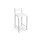 Banqueta Kappesberg Zurique 1B605CR Croma/Branco