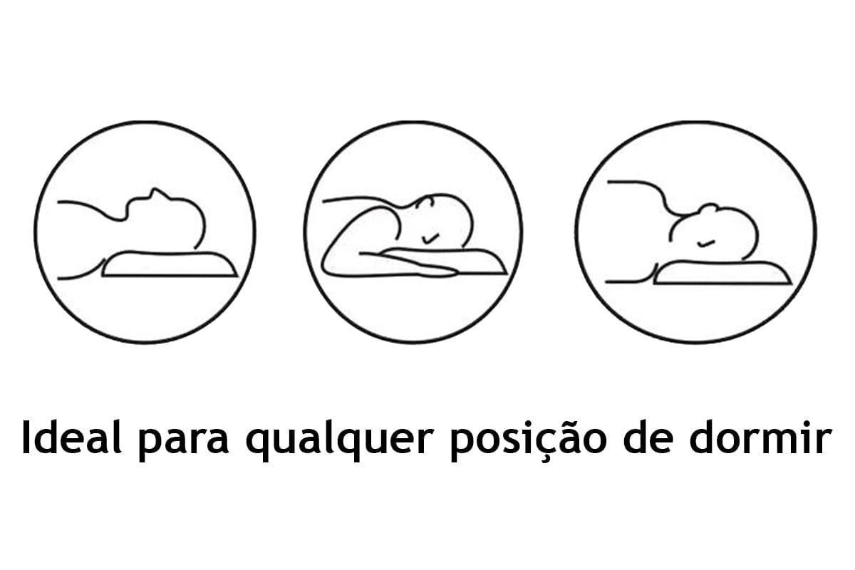 Travesseiro Luckspuma Luck Sleep Flocos Flocos de Espuma