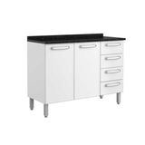 Gabinete Bertolini Evidence 7126 c/Tampo 120cm Branco