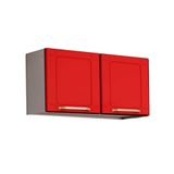 Armário de Cozinha Bertolini Colors 6000 2 Portas Branco/Vermelho